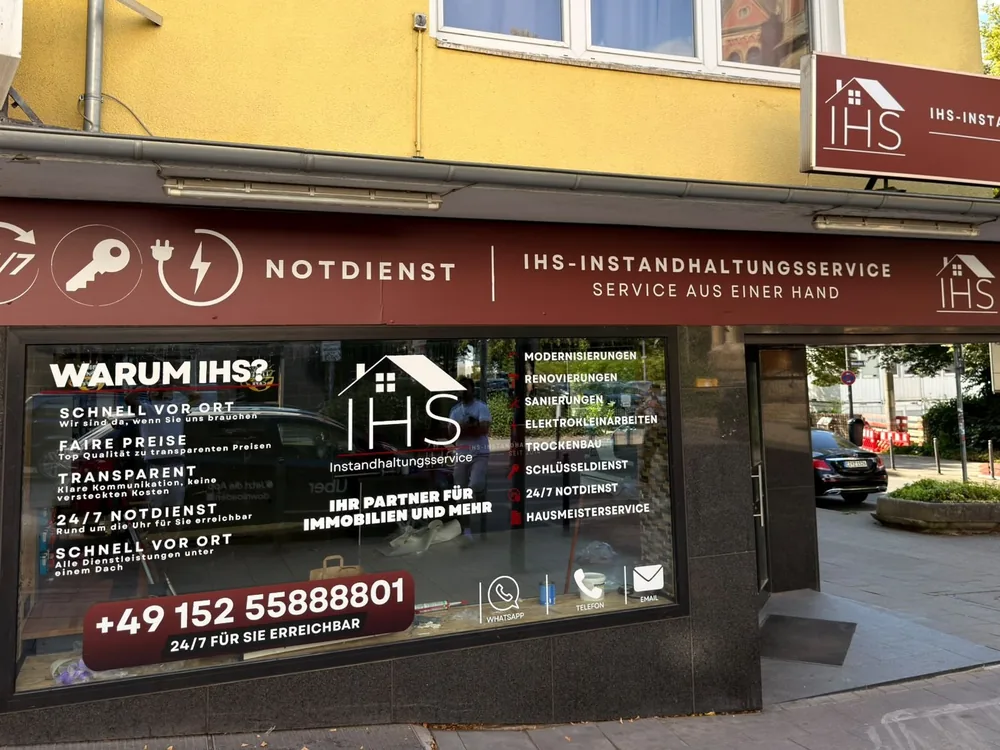 Ladenlokal von IHS Instandhaltungsservice in der Kreuzeskirchstr. 21 in Essen